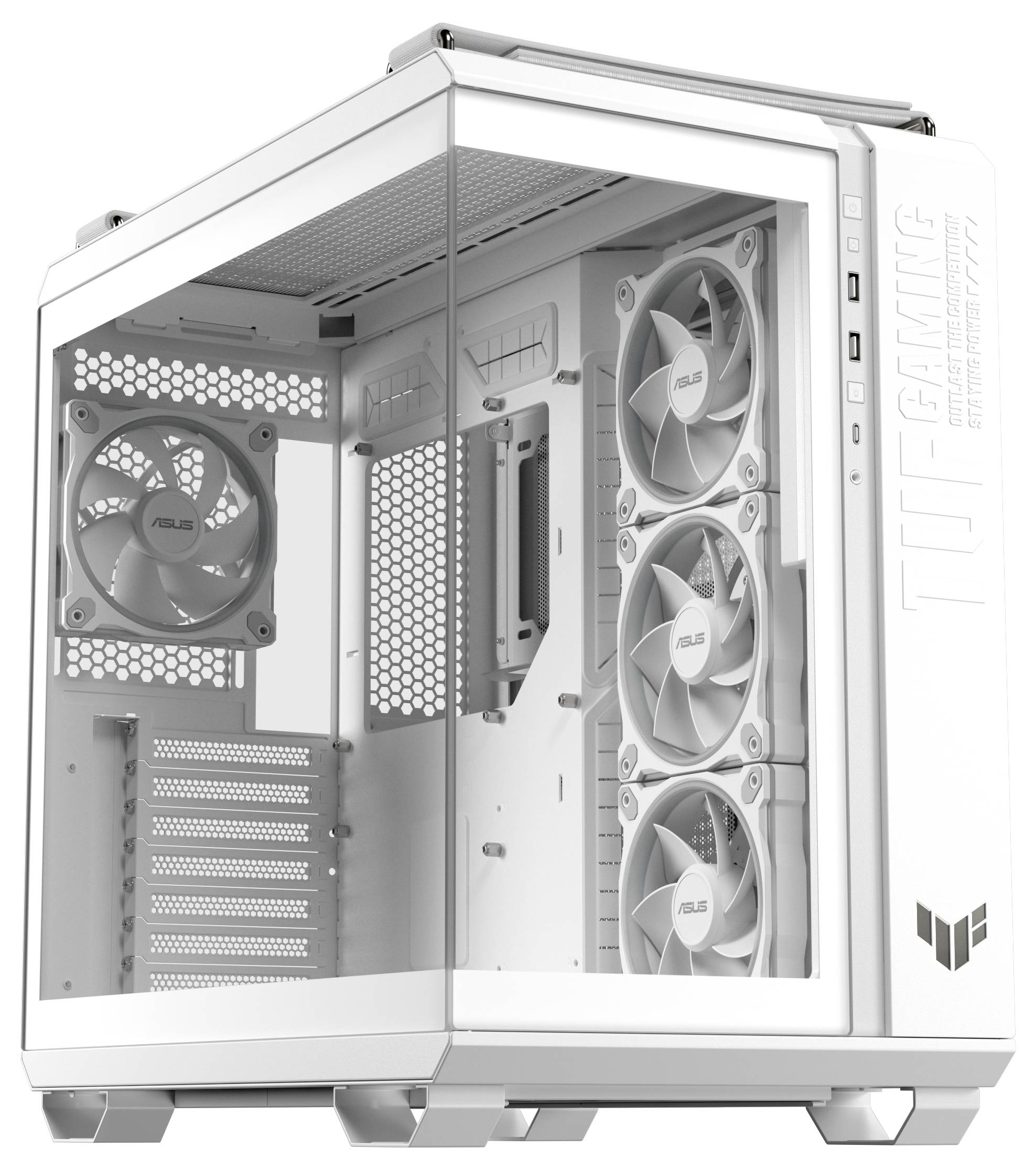 Asus 90DC0093-B19010 Midi-Tower PC-Gehäuse Weiß-1