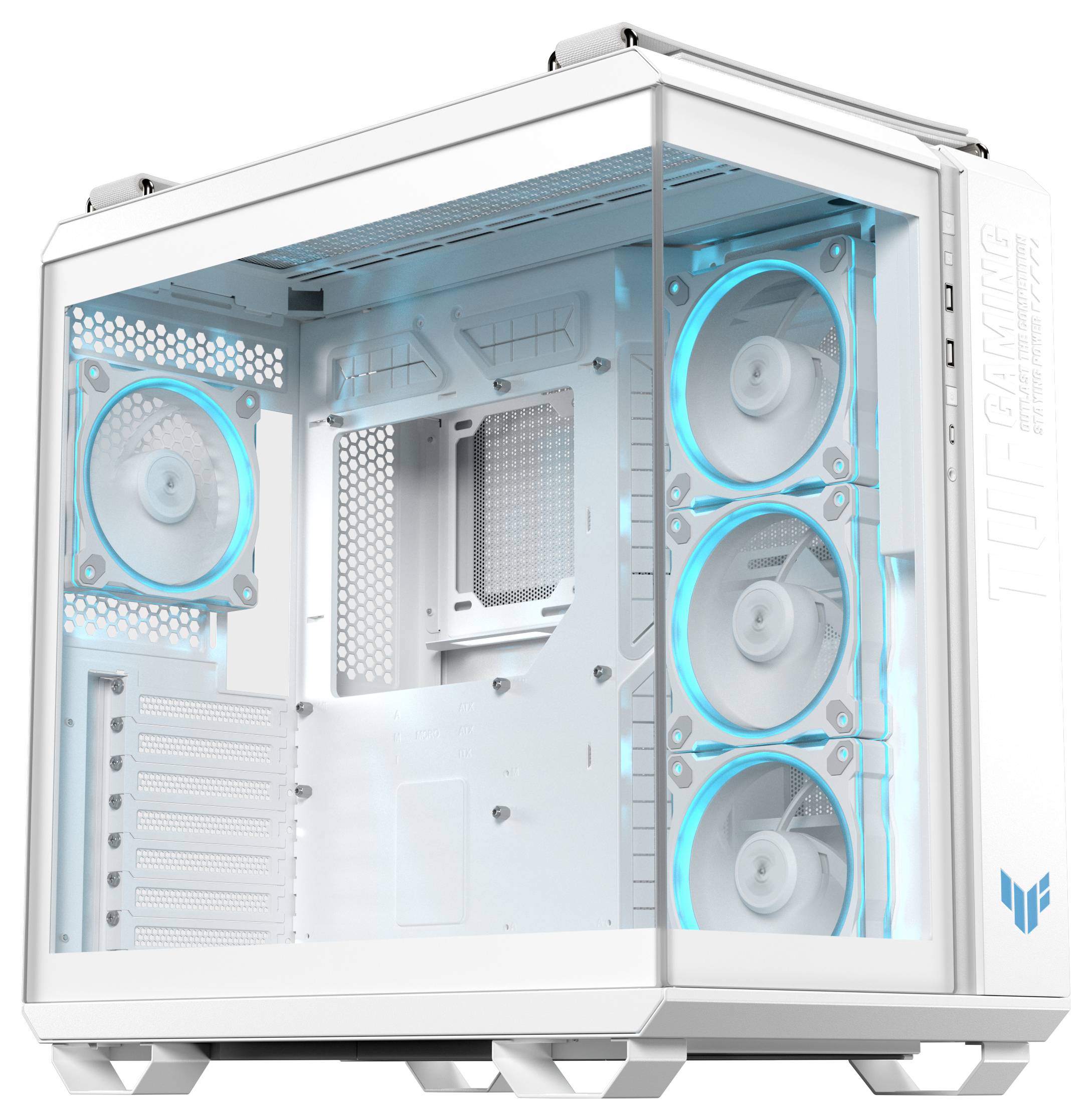 Asus 90DC0093-B19010 Midi-Tower PC-Gehäuse Weiß-3