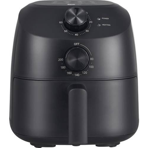 aeco Cube Heißluft-Fritteuse 2 l 1150 W Timerfunktion, BPA-frei, Antihaftbeschichtung Schwarz