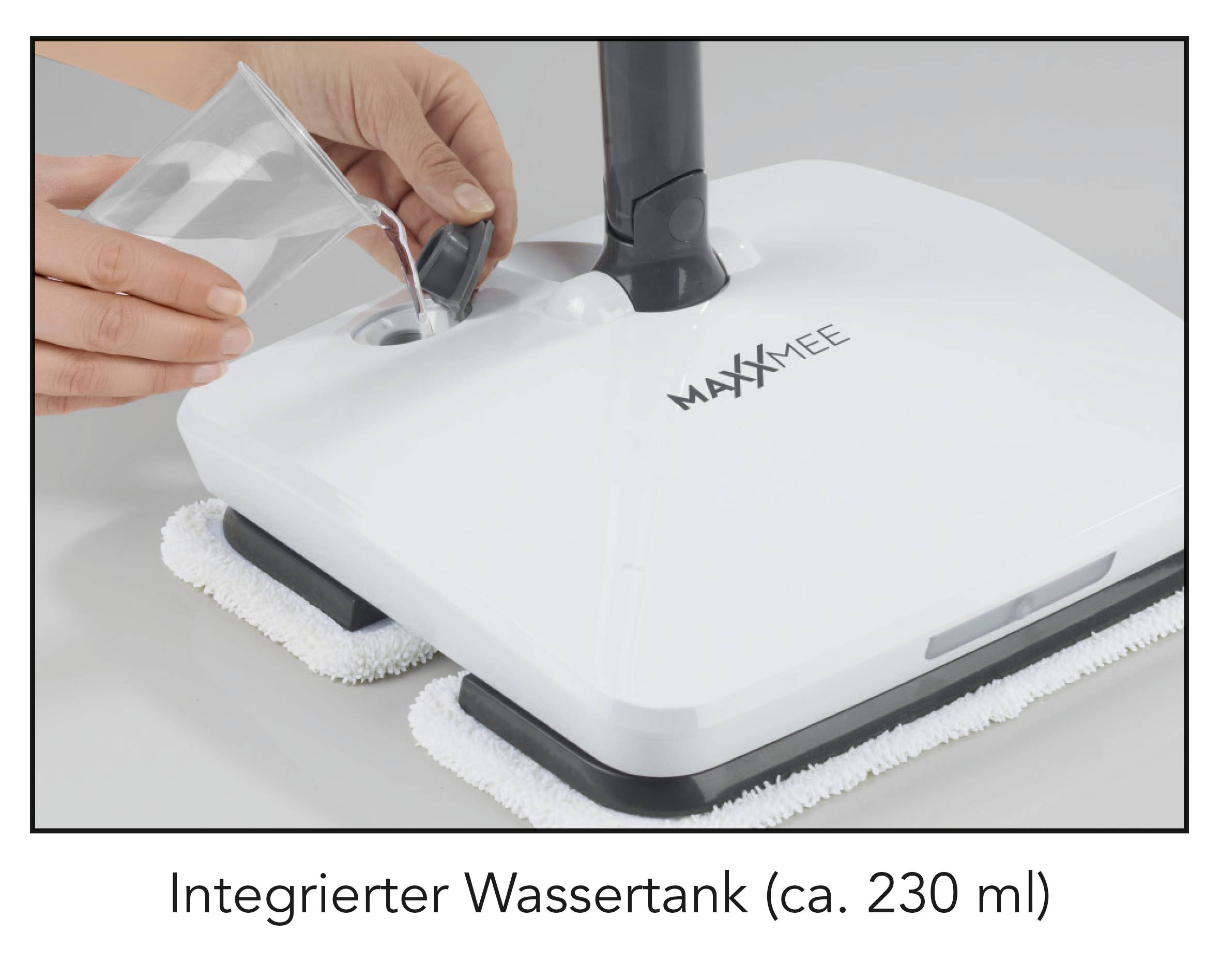 Maxxmee 00469 Akku-Vibrationsmopp Bodenwischer Weiß, Grau 1 St.-10