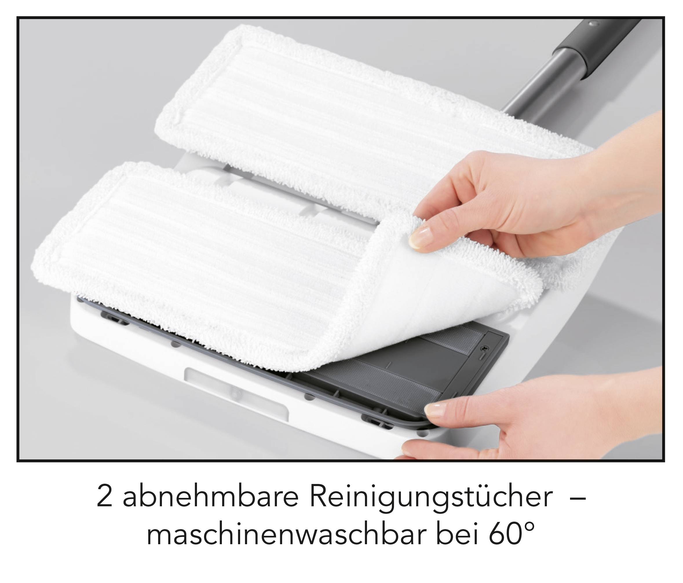 Maxxmee 00469 Akku-Vibrationsmopp Bodenwischer Weiß, Grau 1 St.-11