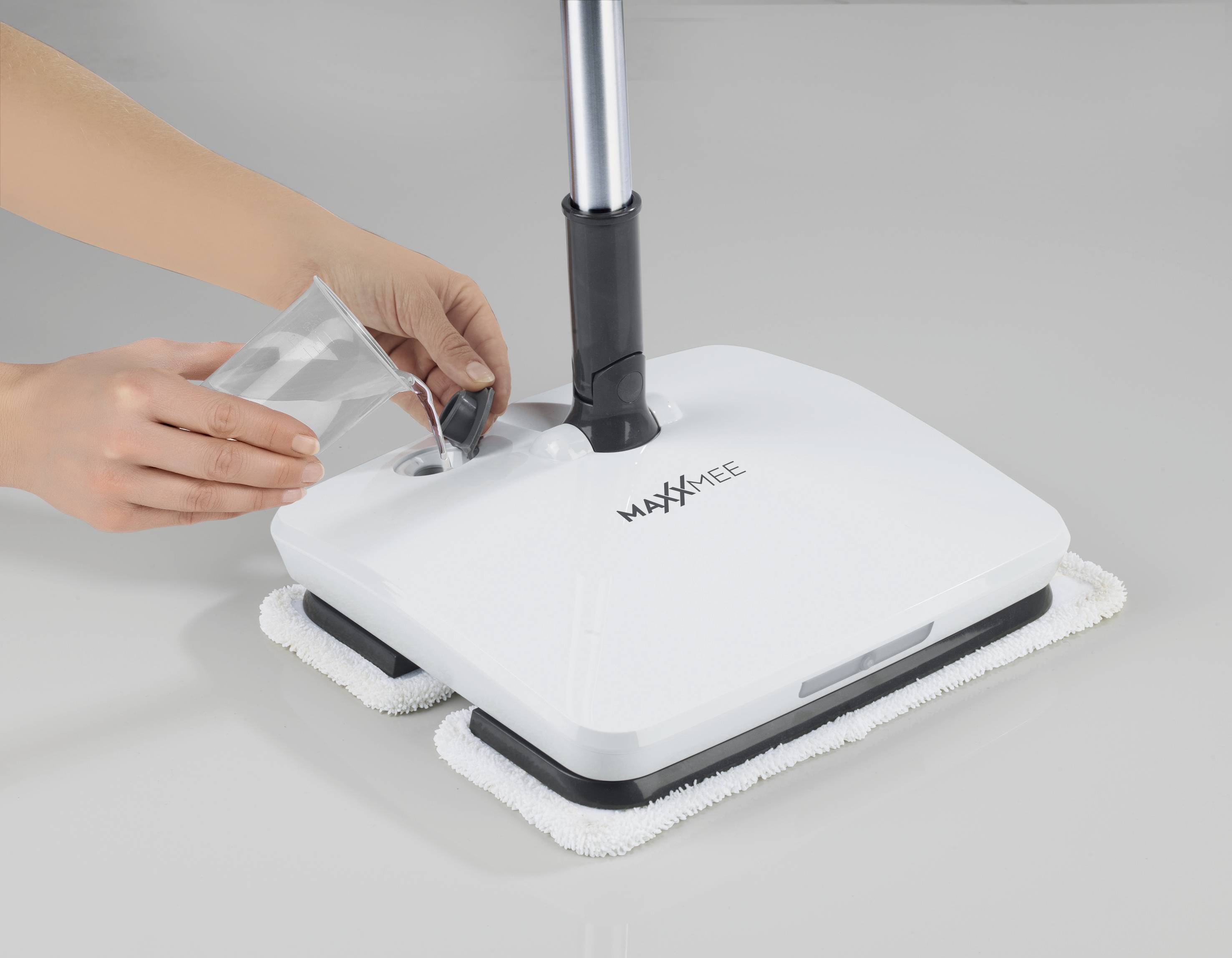 Maxxmee 00469 Akku-Vibrationsmopp Bodenwischer Weiß, Grau 1 St.-5