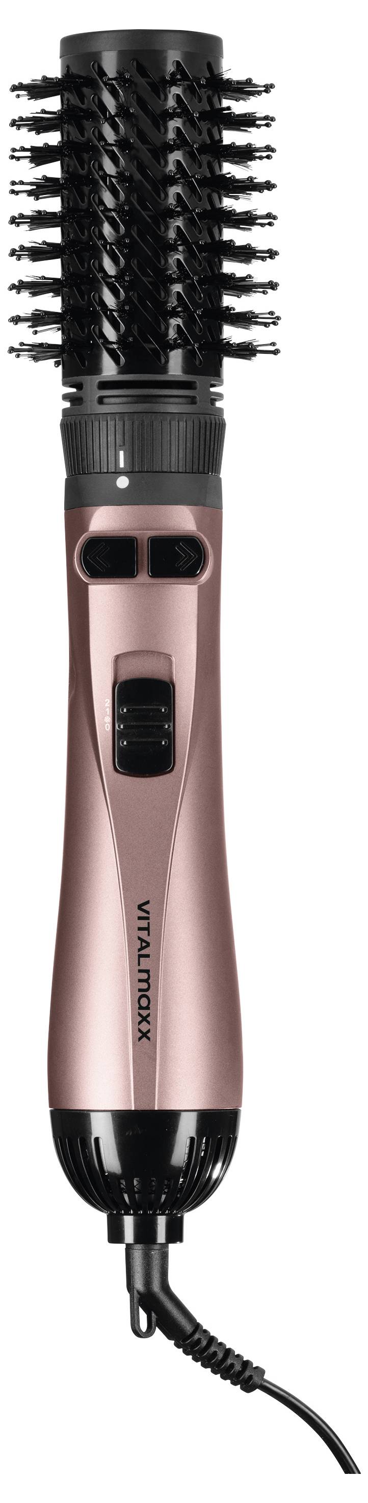 VitalMaxx Warmluftbürste Anthrazit, Rose-2