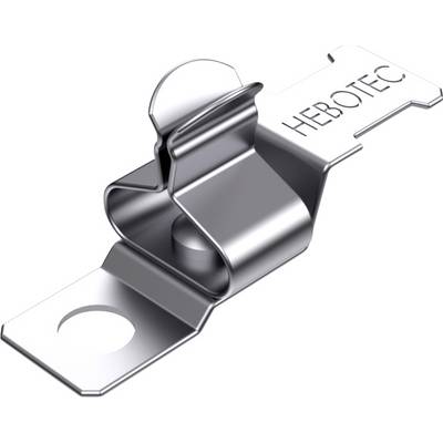 Metallclip mit Aufschrift 'HEBOTEC', entworfen zur Befestigung von dünnen Materialien.