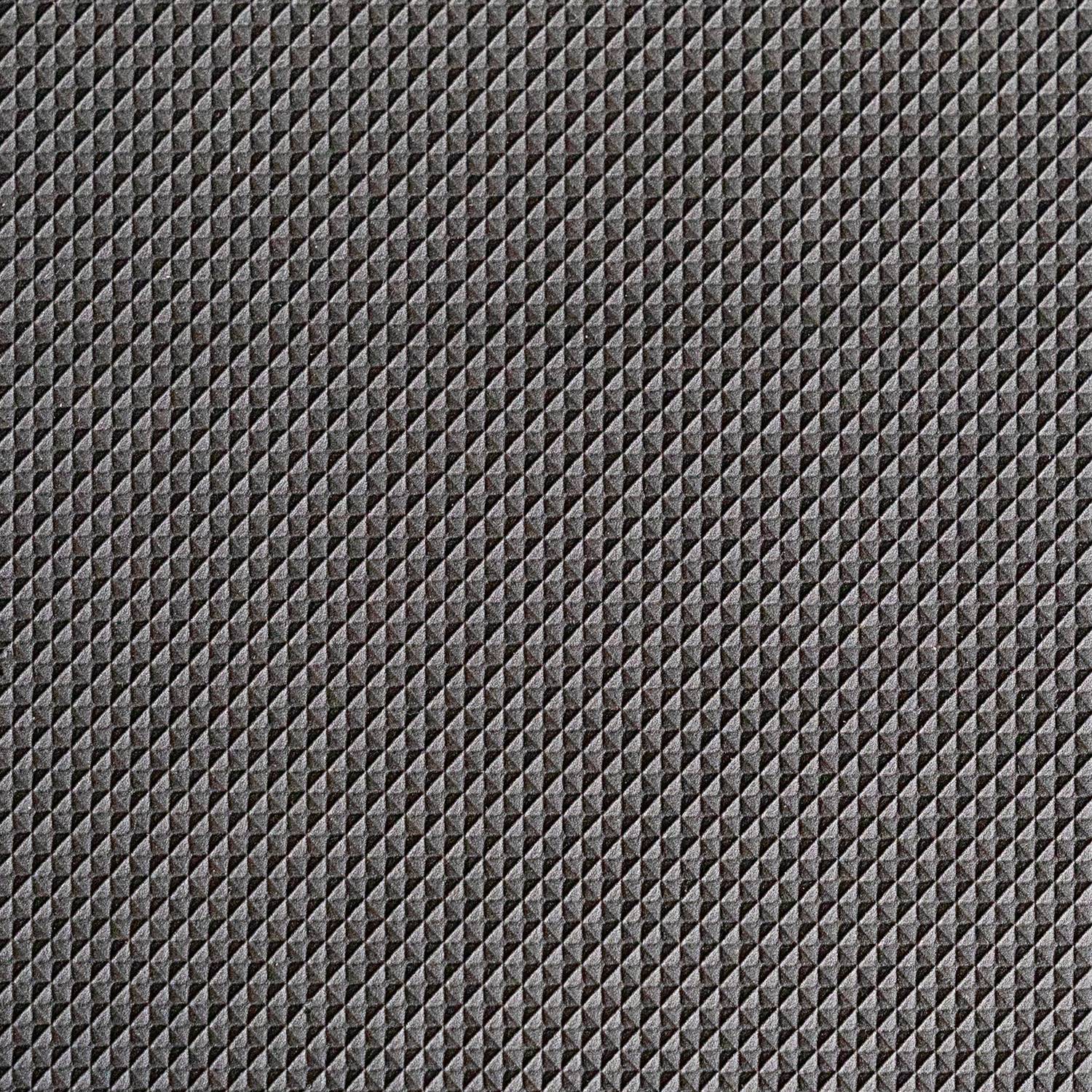 Braunes, strukturiertes, geometrisches Muster eines Oberflächenmaterials mit kleinen, gleichmäßigen Rauten.