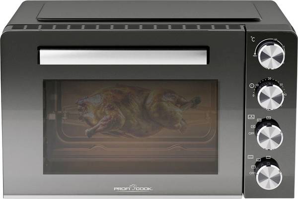Profi Cook PC-MBG 1277 Minibackofen  Multifunktion, Sichtfenster, Umluft-Funktion, stufenloser Temperaturregler
