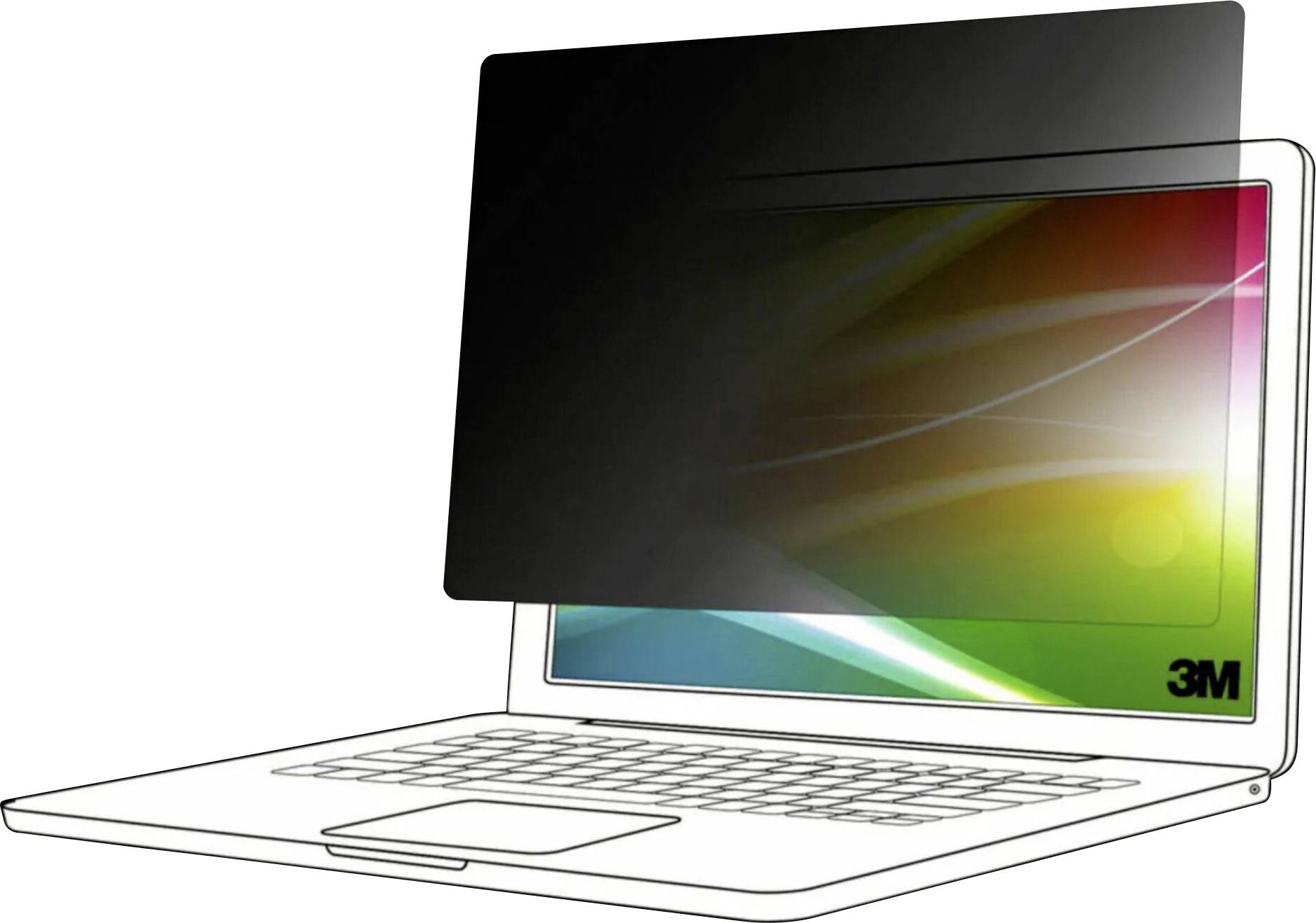 3M 3M BPNAP007 Blickschutzf. 16:10 Bright S Blickschutzfolie Notebook 38,86 cm (15,3) 7100323496 Apple® MacBook Air®