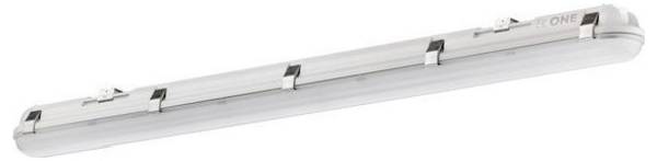 Pracht 5800225 5800225-LUNA_BL_ONE LED-Feuchtraum-Wannenleuchte LED Lichtquelle durch Elektrofachkraft austauschbar  25 W, 31 W, 36 W, 42 W Weiß