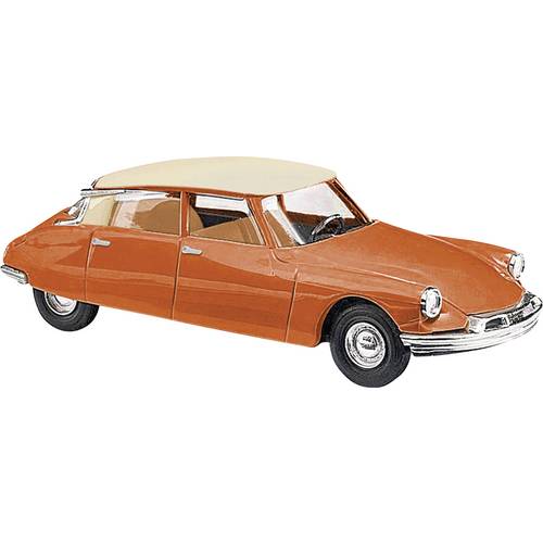 Busch 48019 H0 PKW Modell Citroën DS19 zweifarbig, Orange/Creme