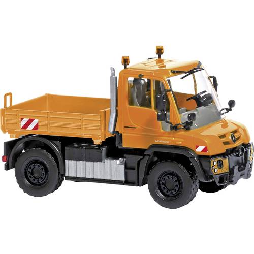 Busch 50934 H0 LKW Modell Mercedes Benz Unimog U 430, Verkehrsorange