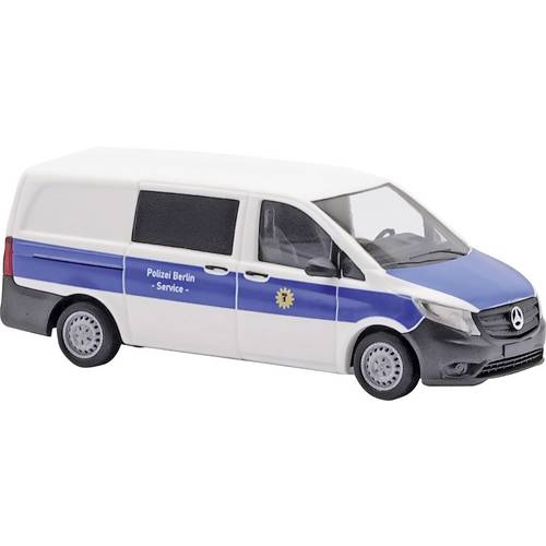 Busch 51158 H0 Einsatzfahrzeug Modell Mercedes Benz Vito, Polizei Berlin Service