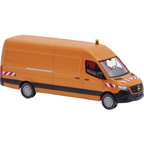 Busch 52636 H0 PKW Modell Mercedes Benz Sprinter langer Radstand, Verkehrsorange