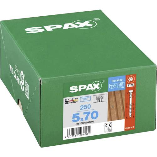 SPAX 0537000500705 Holzschraube 5 mm 70 mm T-STAR plus Edelstahl A2 250 St.
