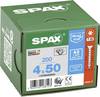 SPAX 1197000400503 R 88091 Senkkopf T-STAR Holzschraube 4 mm 50 mm T-STAR plus Edelstahl A2 200 St.