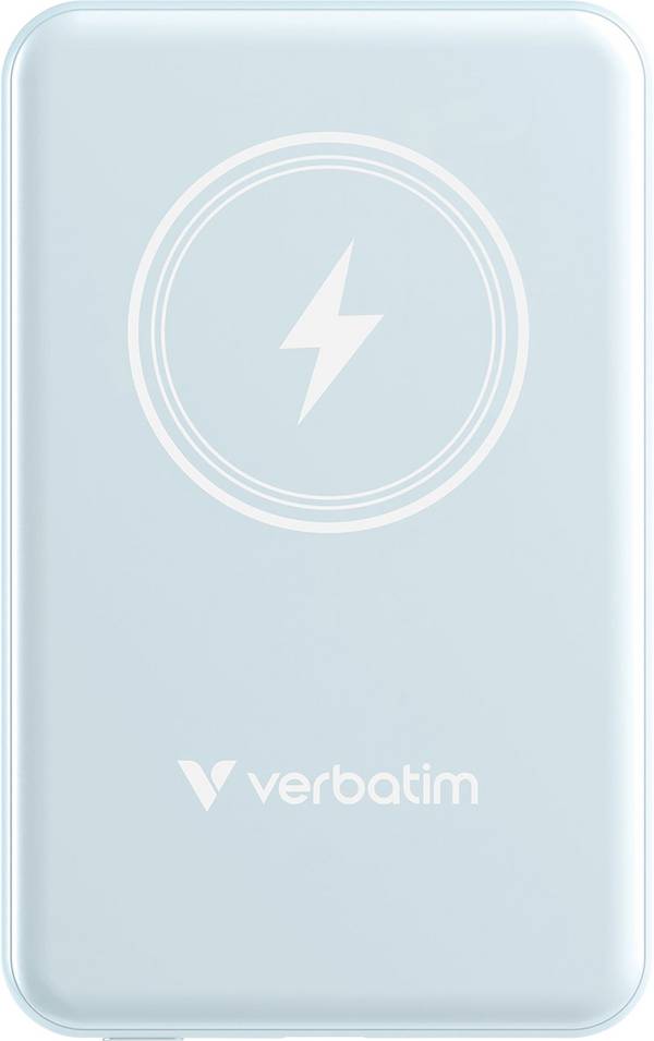 Verbatim Charge 'n' Go Magnetic Wireless Powerbank 5000 mAh Fast Charge, Quick Charge 3.0, USB PD 3.0, Adaptive Fast Charge LiPo USB-C® Blau
