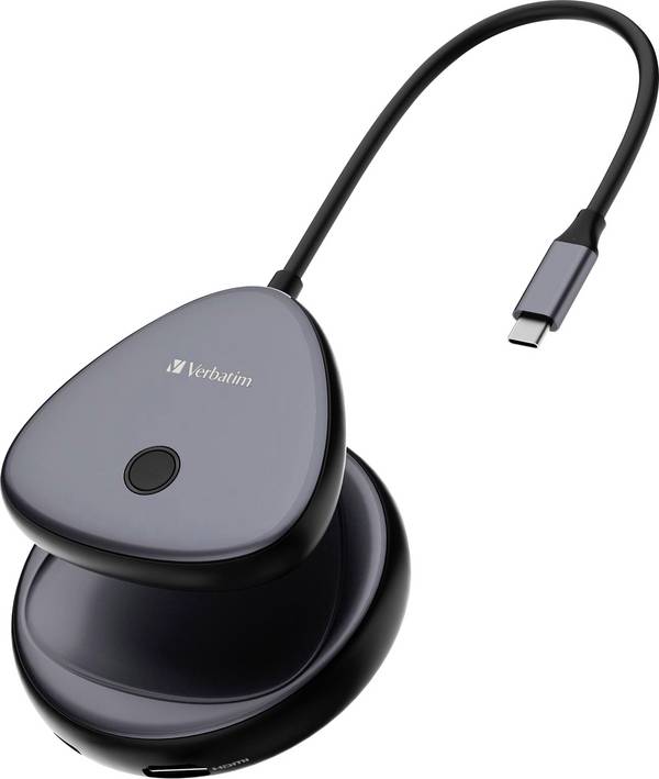 Verbatim WDA-02 "Share My Screen" USB-C® / HDMI Adapter [1x USB-C® - 1x HDMI®] Schwarz, Grau  15 cm