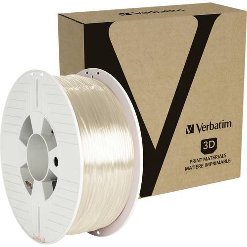 Verbatim 55051 55051 Filament PETG schlagfest, flexibel 1.75 mm 1 kg Transparent 1 St.