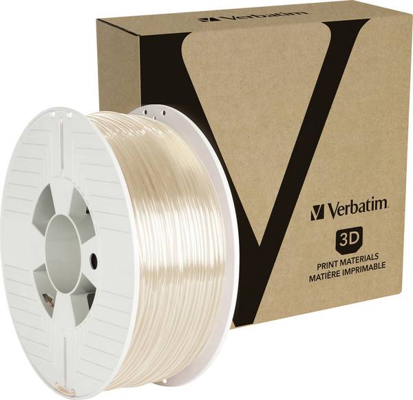 Verbatim 55059 55059 Filament PETG schlagfest, flexibel 2.85 mm 1 kg Transparent  1 St.