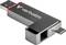 USB-Stick mit der Aufschrift 'verbatim' und zwei Anschlüssen: USB-A auf der linken Seite und USB-C auf der rechten Seite.
