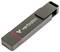 USB-Stick von Verbatim, grau mit rotem Streifen.