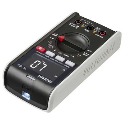 Ein digitales Multimeter, das '07' anzeigt, mit Tasten, die verschiedene elektrische Messungen beschriften, wird zum Testen und Fehlersuchen von Schaltkreisen verwendet.