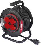 Sygonix SY-10236135 Kabeltrommel 25 m Schwarz Schutzkontakt-Stecker