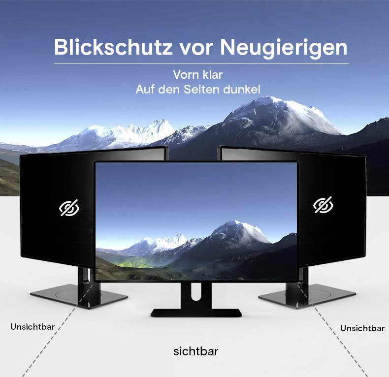 Renkforce RF-MMAPS-240 Blickschutzfolie Monitor 61 cm (24") Bildformat: 16:9 RF-6824102 Universal-7