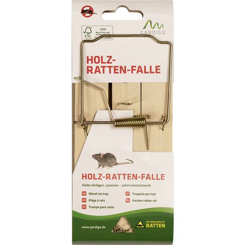 Thumbnail - Gardigo Holz Schlagfalle Rattenfalle 1 St.