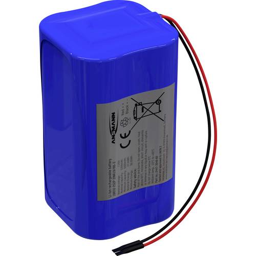Ansmann 2S2P Akkupack 4x 18650 Kabel Li-Ion 7.2V 5200mAh Block Akkupack 4x Li-Ion 5200 mAh