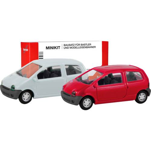 Herpa 012218-007 H0 PKW Modell Renault Twingo, Vermehlo Vivo und Jaune Vanille