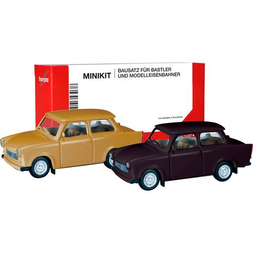 Herpa 013901-002 H0 PKW Modell Trabant 601 Limousine, samtocker und rallyeschwarz