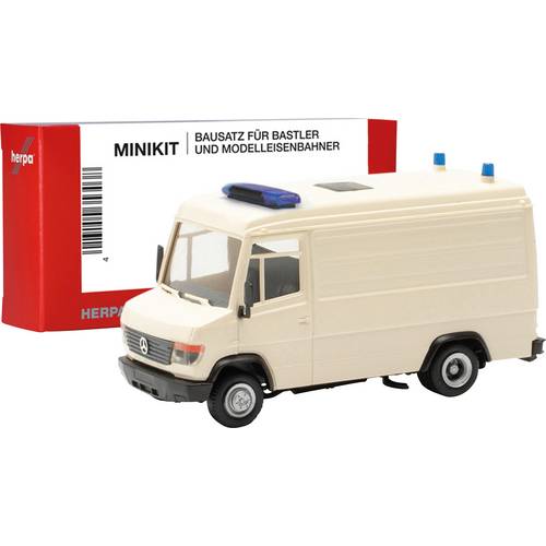 Herpa 013949 H0 Einsatzfahrzeug Modell Mercedes Benz Vario Rettungswagen, weiß