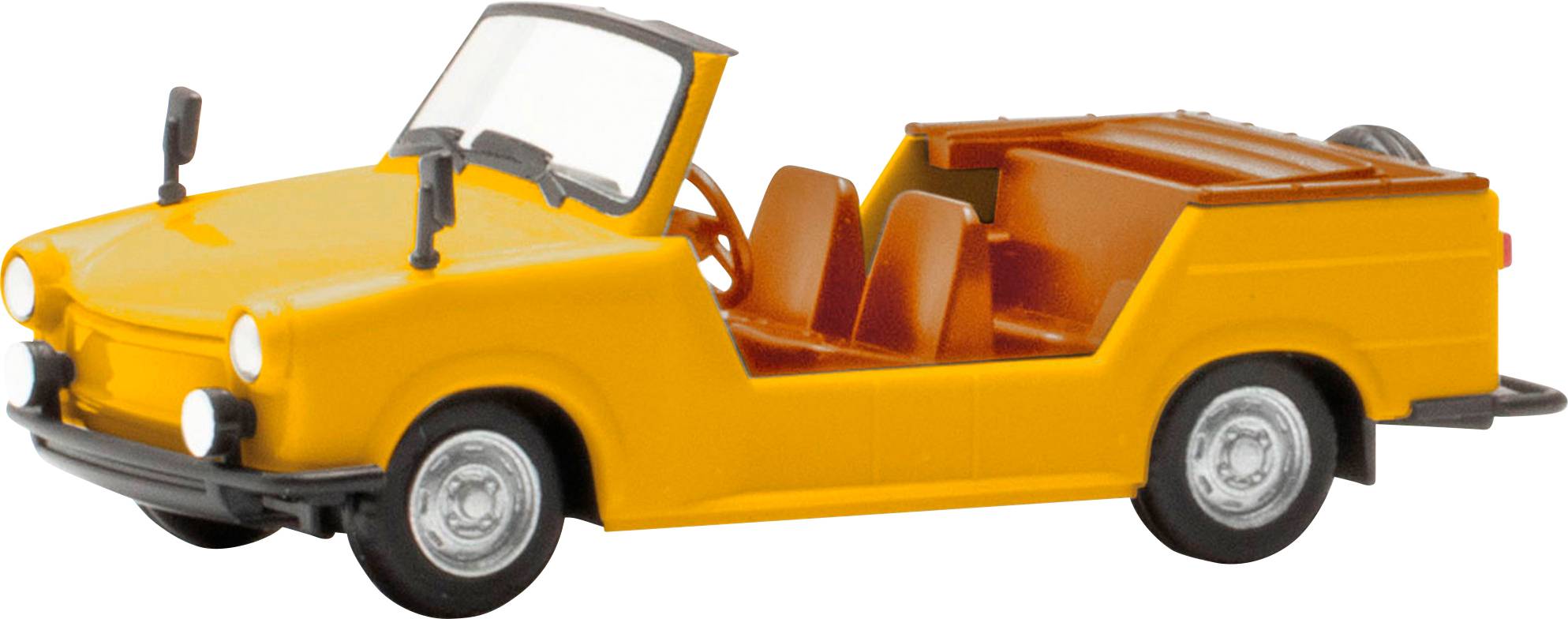 Herpa 024808-004 H0 PKW Modell Trabant Kübel, gelb