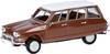 Herpa 038959 H0 PKW Modell Citroën AMI 6 Break, braun/Dach weiß