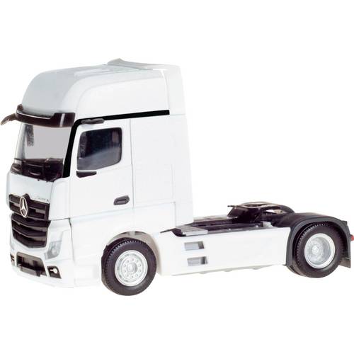 Herpa 317948 H0 LKW Modell Mercedes Benz Actros L Gigaspace Solozugmaschine 2achs, weiß