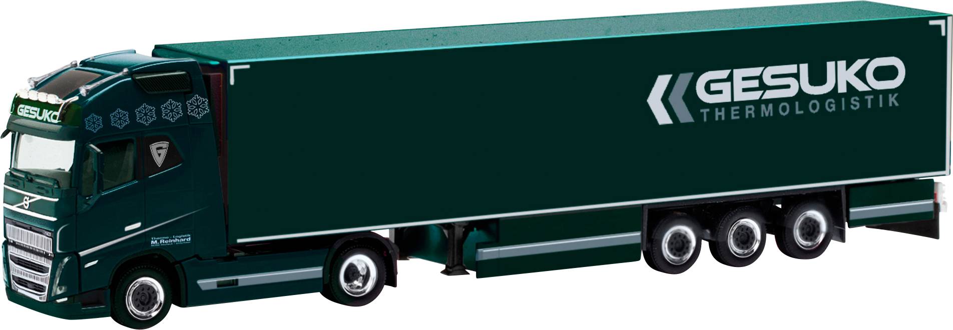 Herpa 318280 H0 LKW Modell Volvo FH 16 GL XL 2020 Kühlkoffer-Sattelzug GESUKO