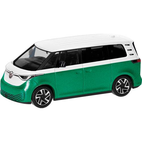 Herpa 431132 H0 PKW Modell Volkswagen ID. Buzz zweifarbig, Candy Weiß/Bay Leaf Green Metallic