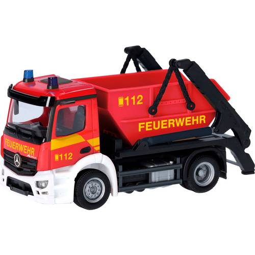 Herpa 98250 H0 Einsatzfahrzeug Modell Mercedes Benz Actros S Absetzkipper AK12 Feuerwehr