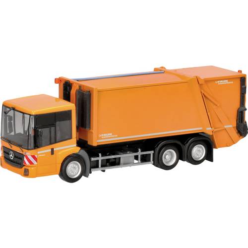 Herpa 319003 H0 LKW Modell Mercedes Benz Econic Pressmüllfahrzeug FAUN VARIOPRESS, kommunalorange