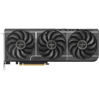 Eine Asus-Grafikkarte mit drei Lüftern. Sie ist schwarz und für den Einsatz in einem Computer bestimmt.