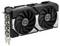 Schwarze Grafikkarte mit zwei großen Lüftern, beschriftet mit 'Geforce RTX' und 'ASUS', für leistungsstarke Gaming- und Grafikaufgaben.