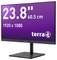 Monitor mit einer Bildschirmdiagonale von 23,8 Zoll (60,5 cm) und einer Auflösung von 1920 x 1080, Marke 'terra'.