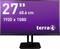 Ein 27-Zoll-Monitor mit Full-HD-Auflösung (1920 x 1080) wird angezeigt. Marke 'terra'.