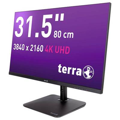 31,5 Zoll (80 cm) Monitor, 3840 x 2160 4K UHD Auflösung, Marke 'terra'.