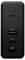 Eine schwarze Dockingstation mit zwei USB-C- und einem USB-A-Anschluss, geeignet für Datenübertragungen mit bis zu 10 Gbit/s.