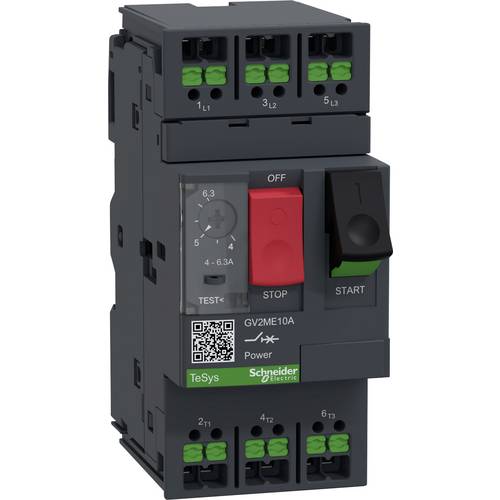 Schneider Electric GV2ME10A Motorschutzrelais 1 St. Einstellbereich (Strom): 4.6 - 6.3 A (B x H x T) 45 x 101 x 78.5 mm
