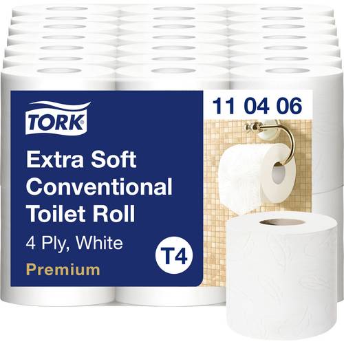 TORK Toilettenpapier T4-System Kleinrollen Toilettenpapier 4-lag T4 110406 Anzahl der Lagen: 4 lagig 42 St.