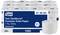 Packung von 24 Tork OptiServe T7 Toilettenpapierrollen ohne Kern, 1-lagig, weiß. Produktnummer: 47 26 20, insgesamt 1250 Blatt.