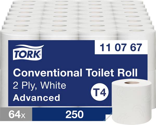 TORK Toilettenpapier T4-System 110767 Weiß Anzahl der Lagen: 2 lagig  64 St.