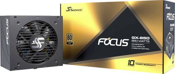 Seasonic PC- Netzteil Seasonic Focus-GX-850 ATX3 PC Netzteil 850 W ATX 80PLUS® Gold